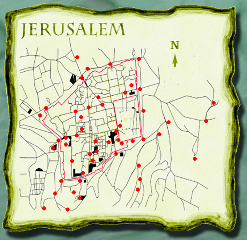 Jerusalem Hotspot Map